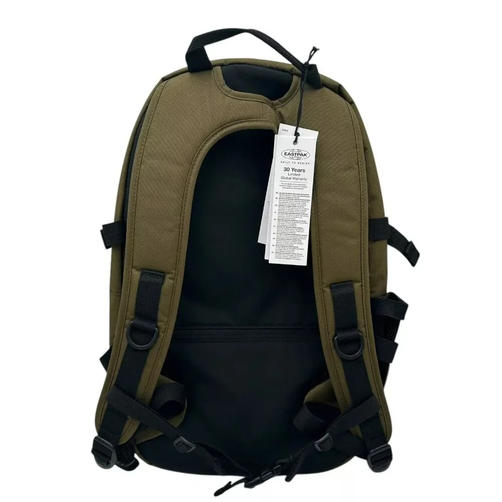 Eastpak Mens Floid Mono Army Backpack Olive Water Resistant Fits 15